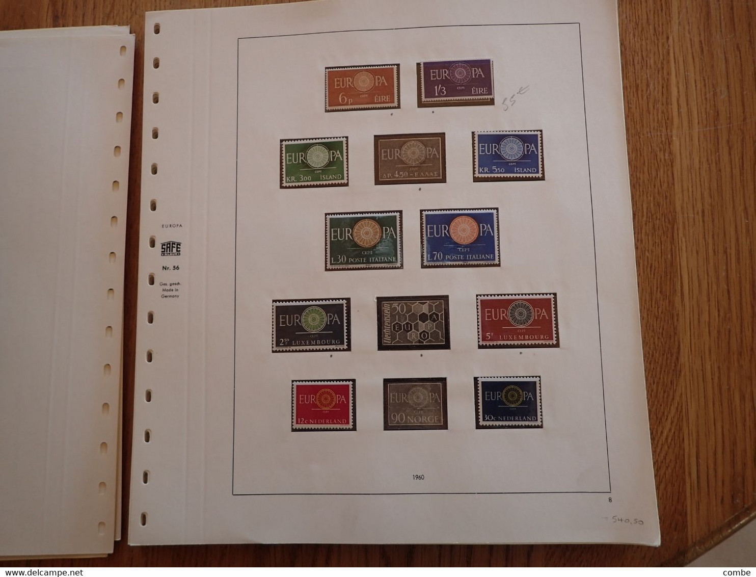 COLLECTION. EUROPA. TIMBRES NEUFS MNH. SUR FEUILLES SAFE. 42 SCANS. COTE ENORME. DONT CHYPRE 1963. Yv 217/219/ 15
