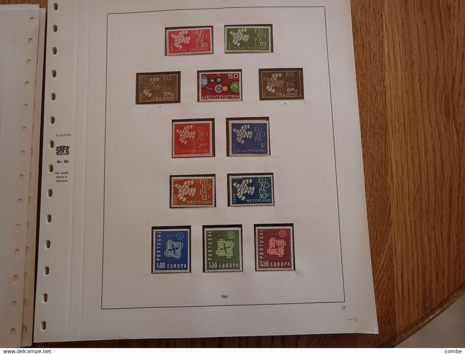 COLLECTION. EUROPA. TIMBRES NEUFS MNH. SUR FEUILLES SAFE. 42 SCANS. COTE ENORME. DONT CHYPRE 1963. Yv 217/219/ 15