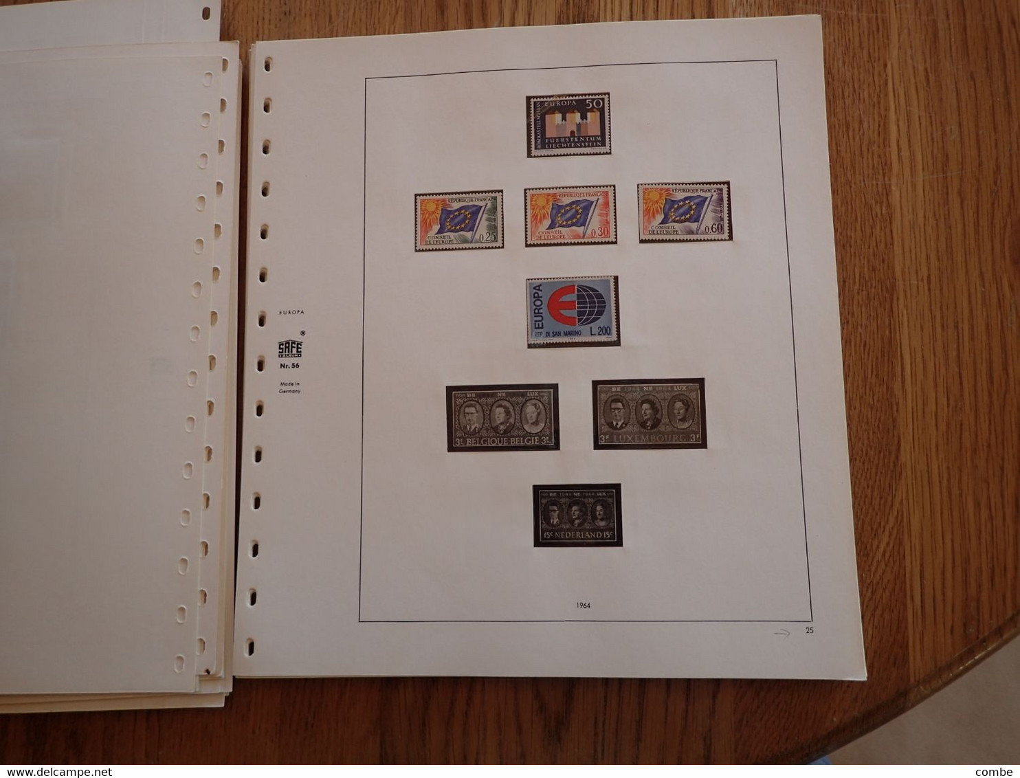 COLLECTION. EUROPA. TIMBRES NEUFS MNH. SUR FEUILLES SAFE. 42 SCANS. COTE ENORME. DONT CHYPRE 1963. Yv 217/219/ 15