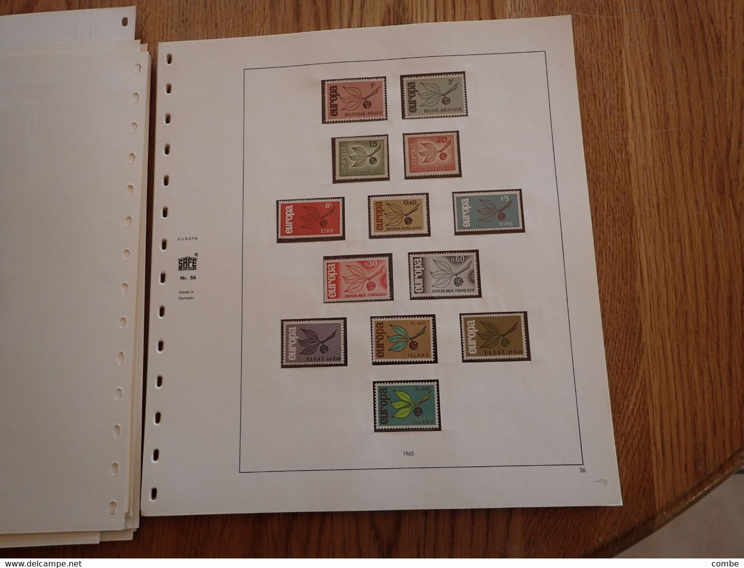 COLLECTION. EUROPA. TIMBRES NEUFS MNH. SUR FEUILLES SAFE. 42 SCANS. COTE ENORME. DONT CHYPRE 1963. Yv 217/219/ 15
