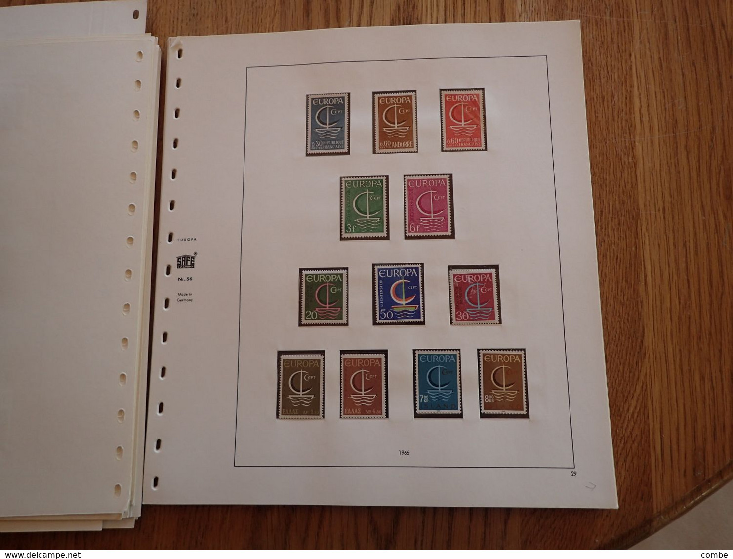 COLLECTION. EUROPA. TIMBRES NEUFS MNH. SUR FEUILLES SAFE. 42 SCANS. COTE ENORME. DONT CHYPRE 1963. Yv 217/219/ 15