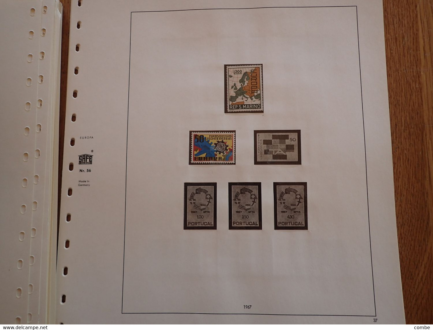 COLLECTION. EUROPA. TIMBRES NEUFS MNH. SUR FEUILLES SAFE. 42 SCANS. COTE ENORME. DONT CHYPRE 1963. Yv 217/219/ 15