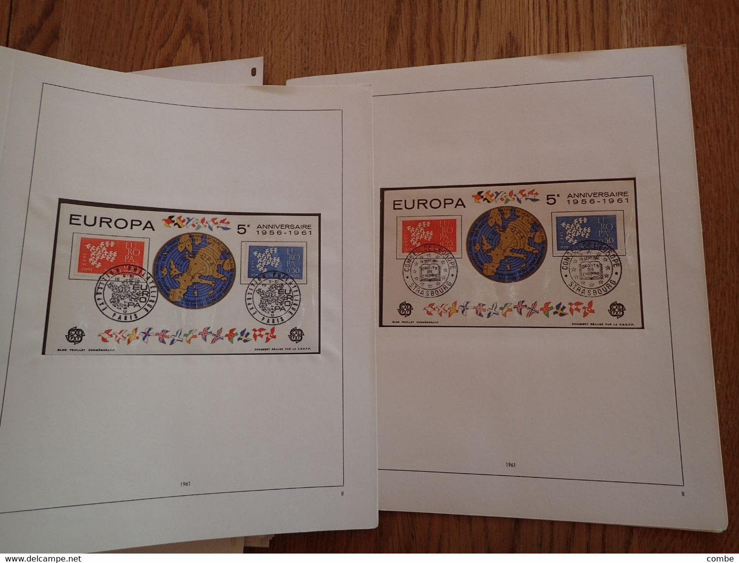 COLLECTION. EUROPA. TIMBRES NEUFS MNH. SUR FEUILLES SAFE. 42 SCANS. COTE ENORME. DONT CHYPRE 1963. Yv 217/219/ 15