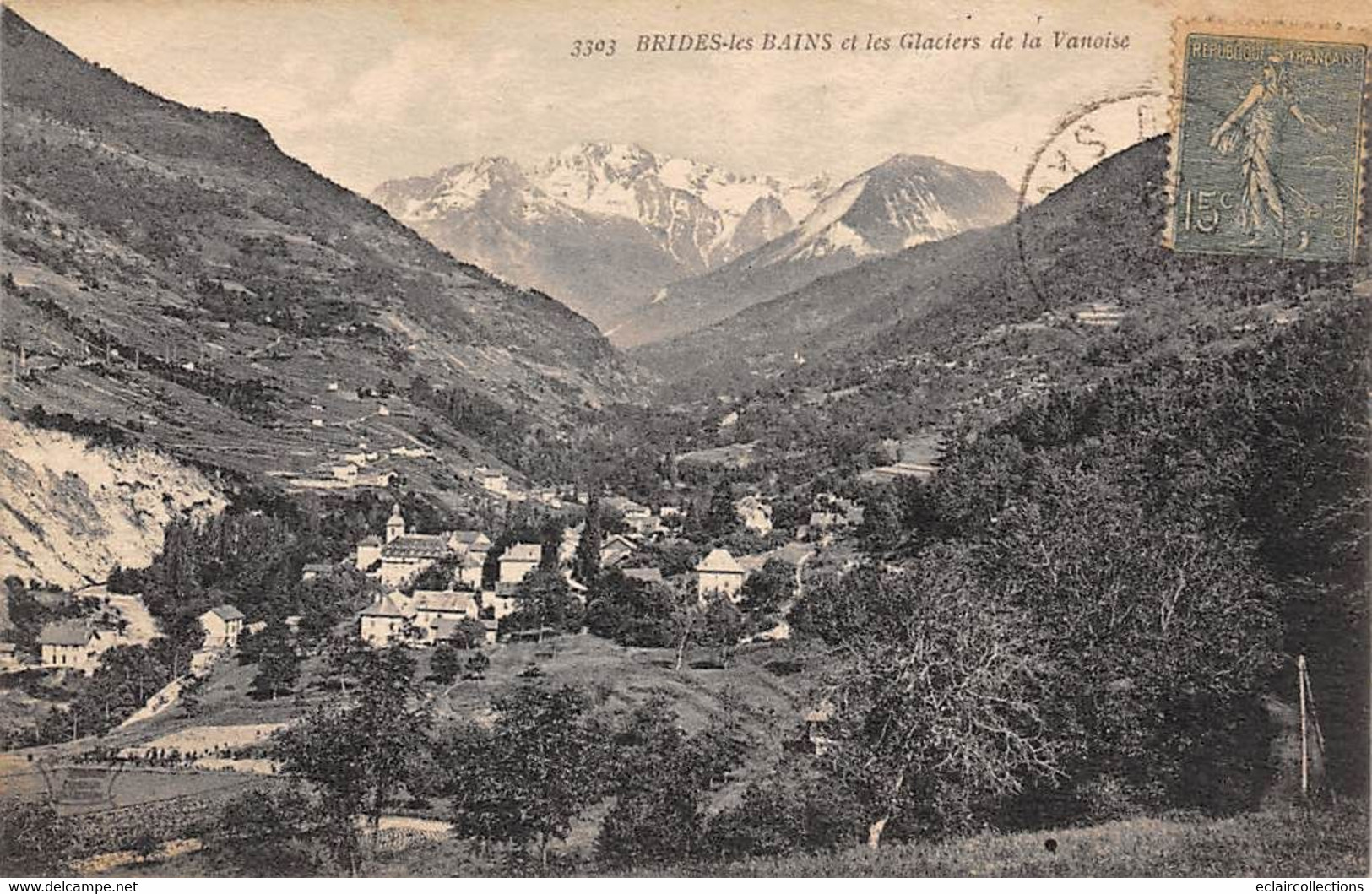 Brides Les Bains        73        Village Et Glaciers De La Vanoise  - 2 - N°3303    (voir Scan) - Brides Les Bains