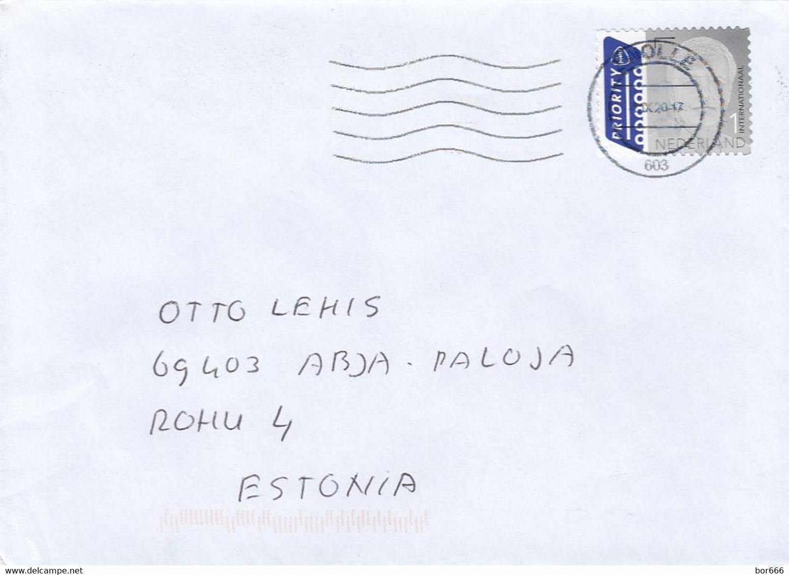 GOOD NETHERLANDS Postal Cover To ESTONIA 2020 - Good Stamped: King - Brieven En Documenten