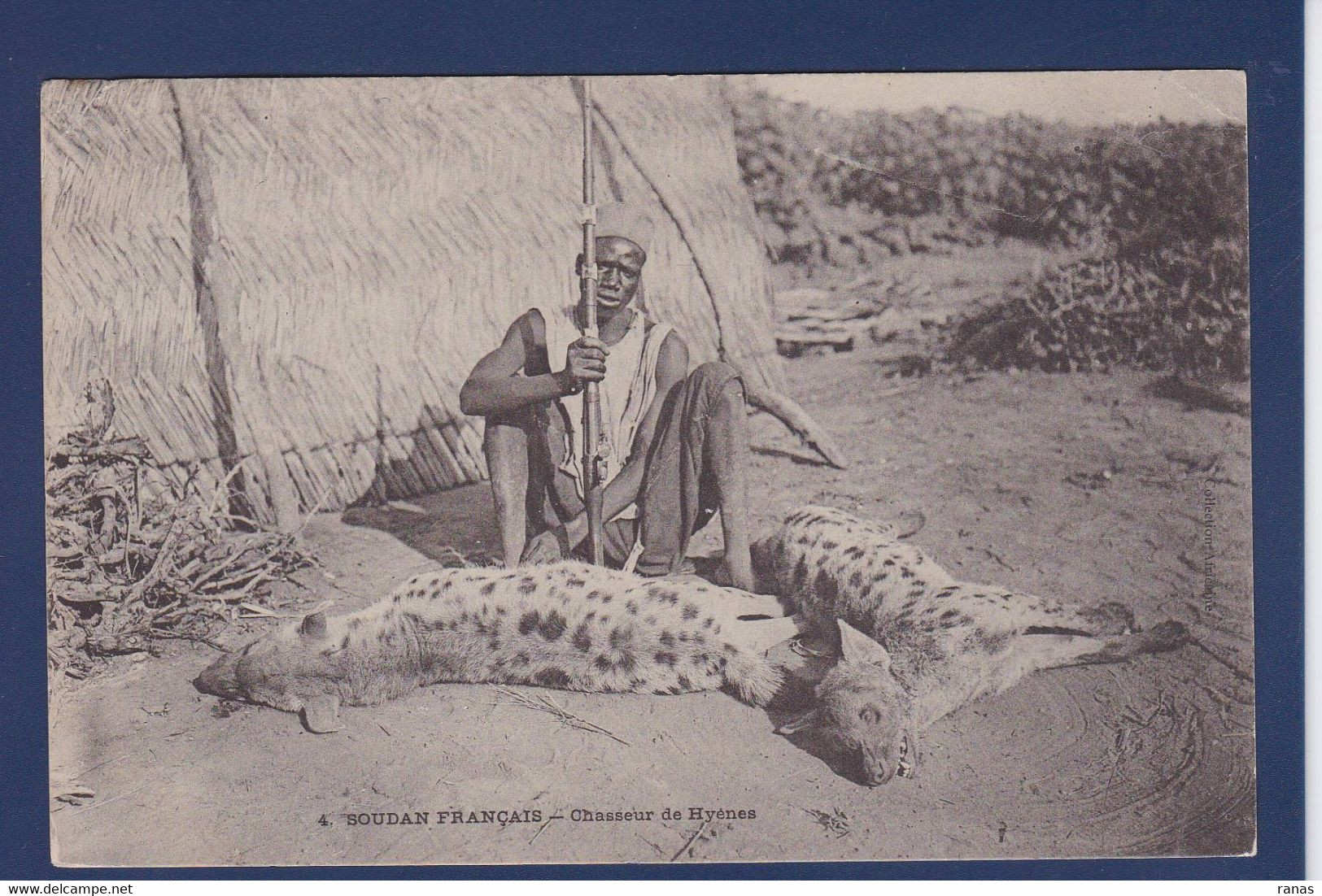 CPA Soudan Chasseur De Hyènes Chasse Circulé - Soudan