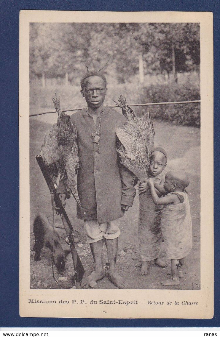 CPA Congo Chasseur Chasse Non Circulé - Congo Francese