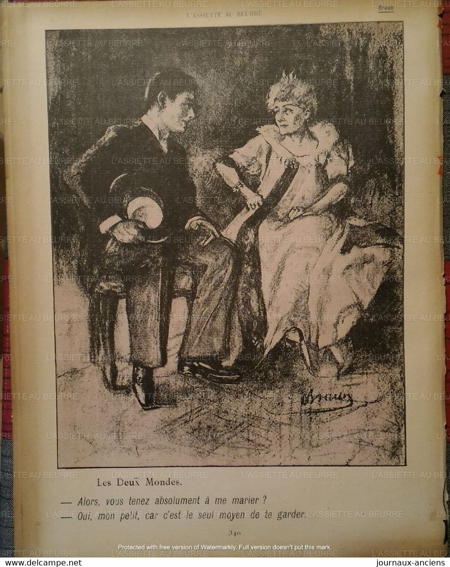 1901 L'ASSIETTE AU BEURRE N° 21 - WILLETTE - MALTESTE - HUARD - SANCHA - CADEL - JOUVE - BARCET - D'OSTOYA - PLUMET ETC.