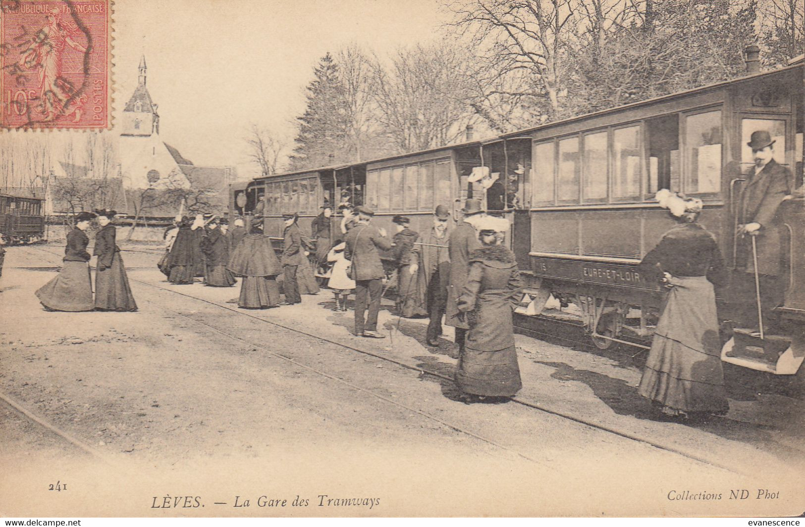 28 /  Lèves : La Gare Des Tramways  : Gros Plan     ///  Ref.  Mars. 21 // BO. - Lèves