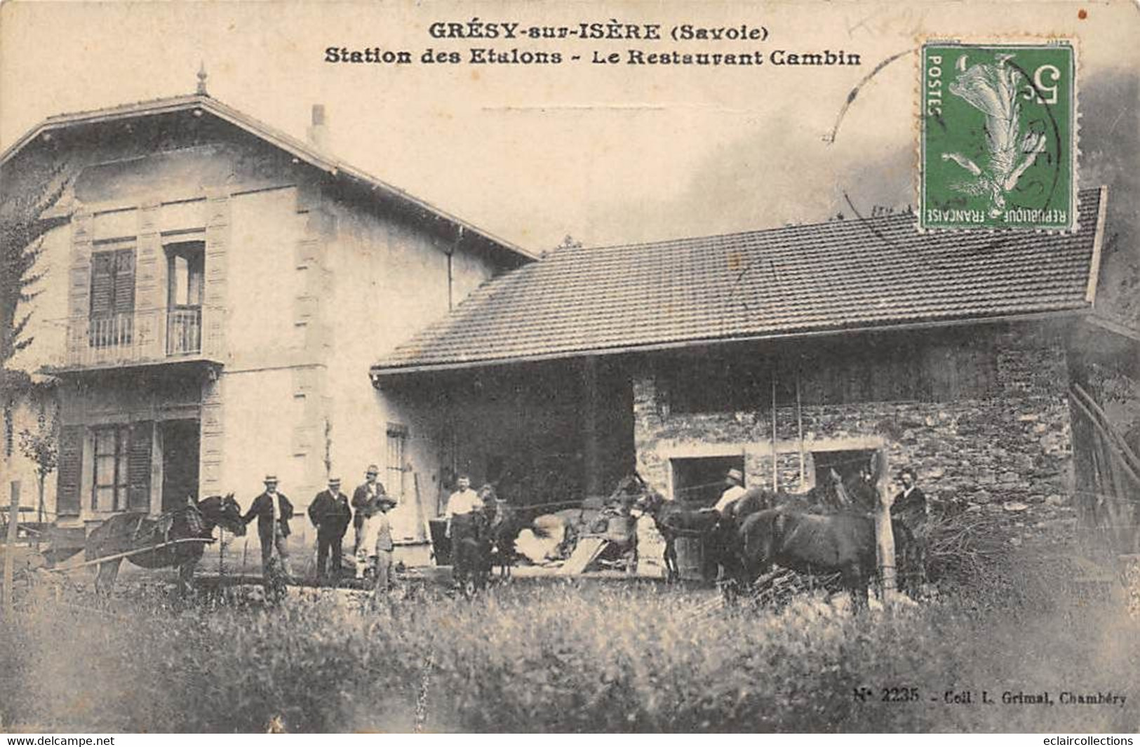 Grésy Sur Isère          73       Station Des étalons . Le Restaurant Cambin          (voir Scan) - Gresy Sur Isere