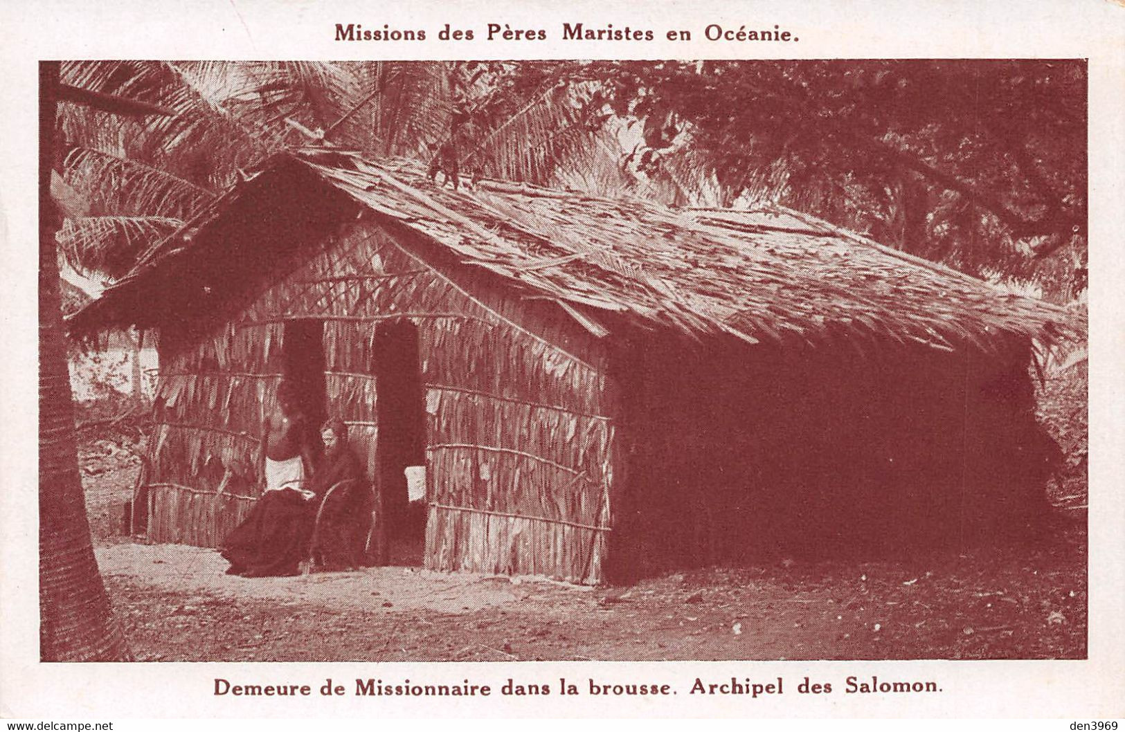 Missions Des Pères Maristes En Océanie - Archipel Des SALOMON - Demeure De Missionnaire Dans La Brousse - Salomon