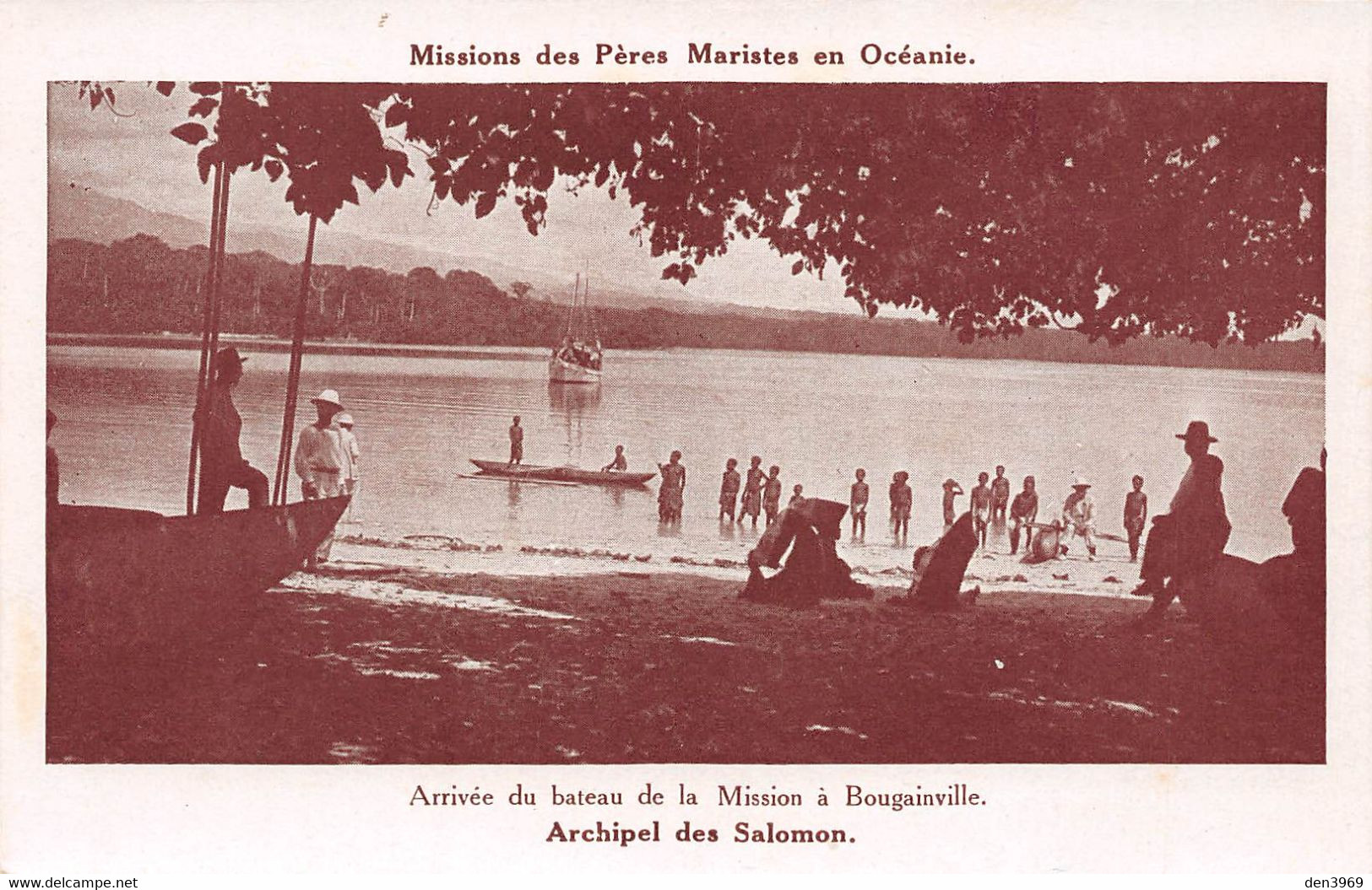 Missions Des Pères Maristes En Océanie - Archipel Des SALOMON - Arrivée Du Bateau De La Mission à Bougainville - Solomon Islands