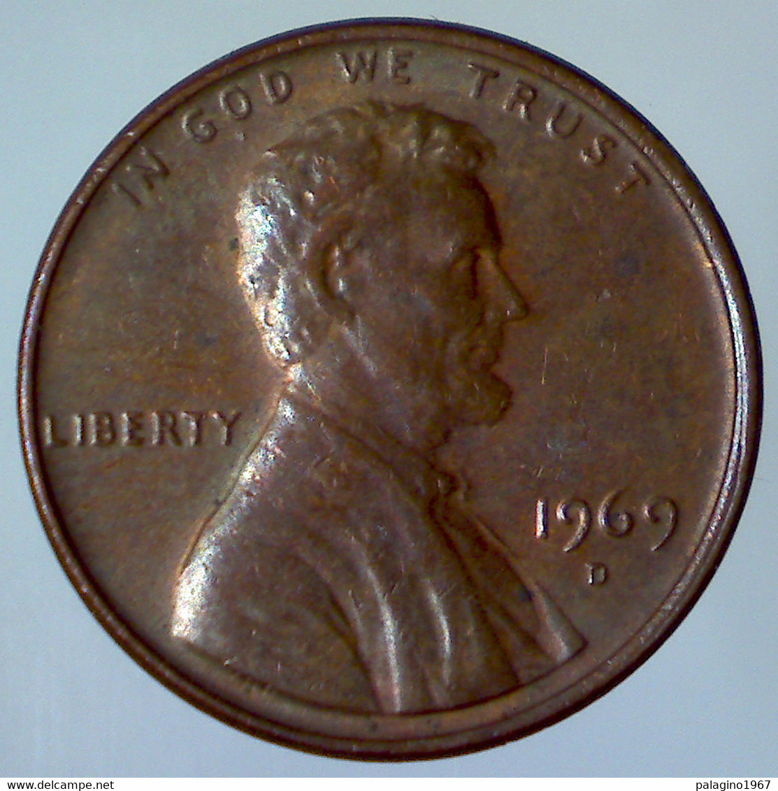 STATI UNITI D'AMERICA 1 Cent Lincoln 1969 D     BB++ - 1959-…: Lincoln, Memorial Reverse