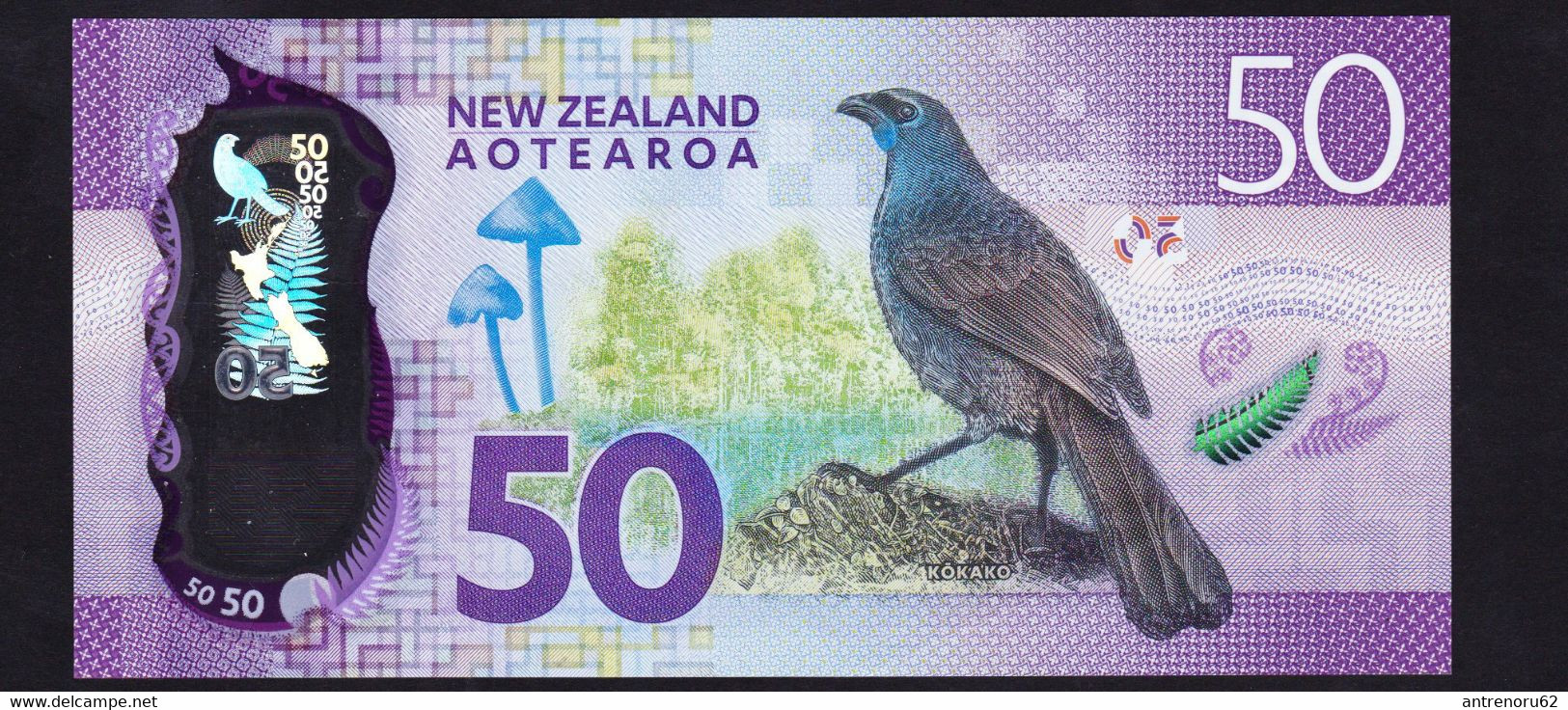 BANKNOTES-NEW-ZEALAND-50-$-SEE-SCAN-POLYMERIC - New Zealand