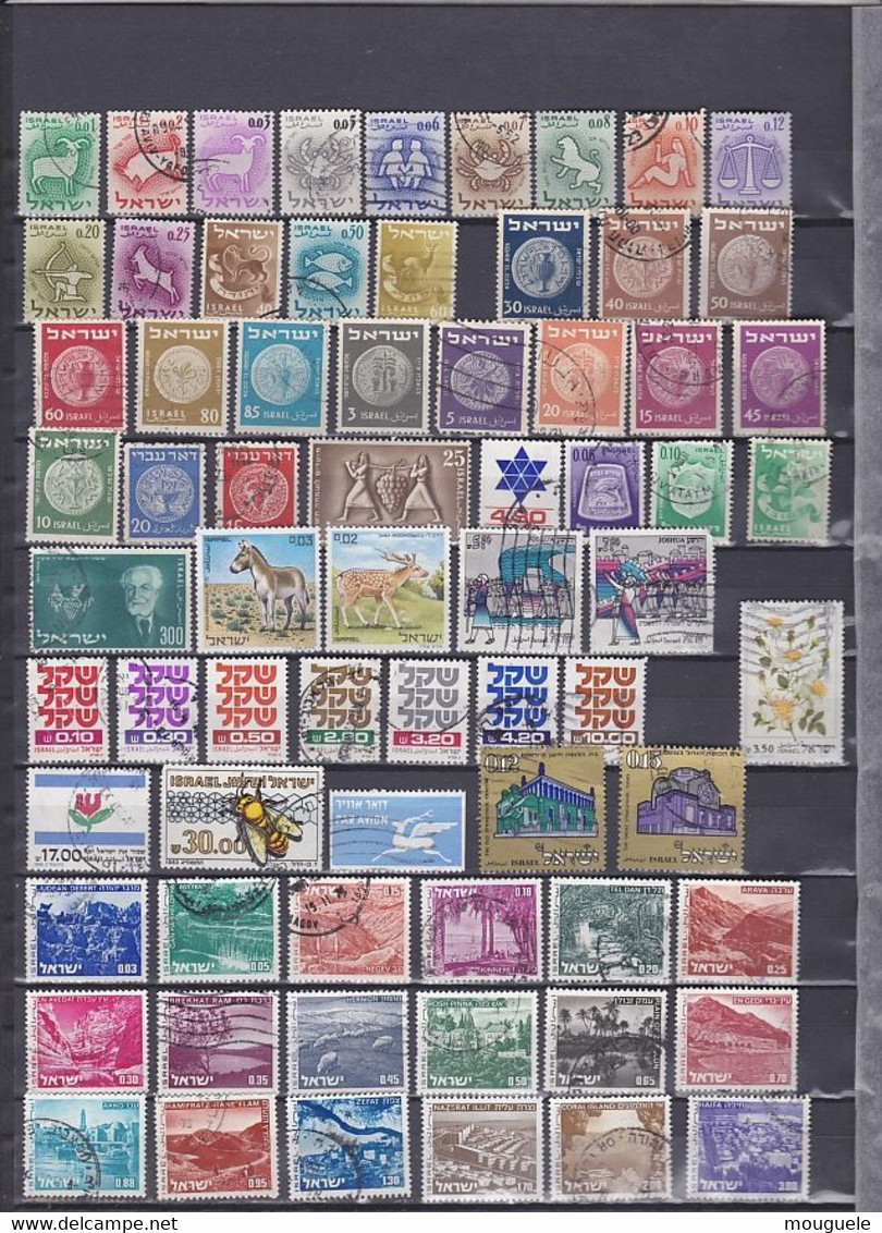 Lot De 145 Timbres D'israël - Collections, Lots & Séries