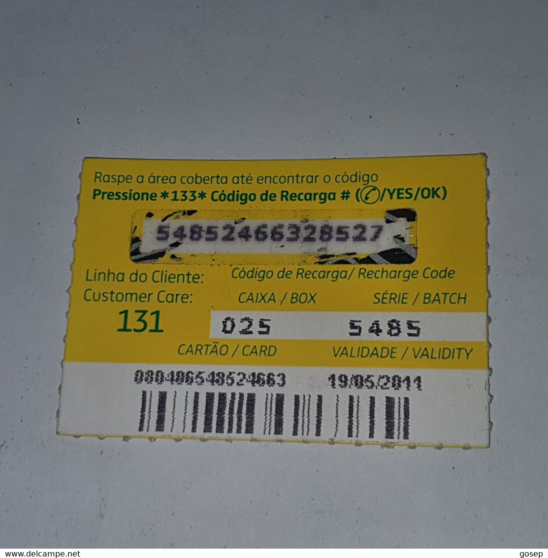 Mozambique-(MZ-MCE-REC-0001B/1)-(3)-SMILE-(54852466328527)-(19/5/2011)-used Card - Moçambique