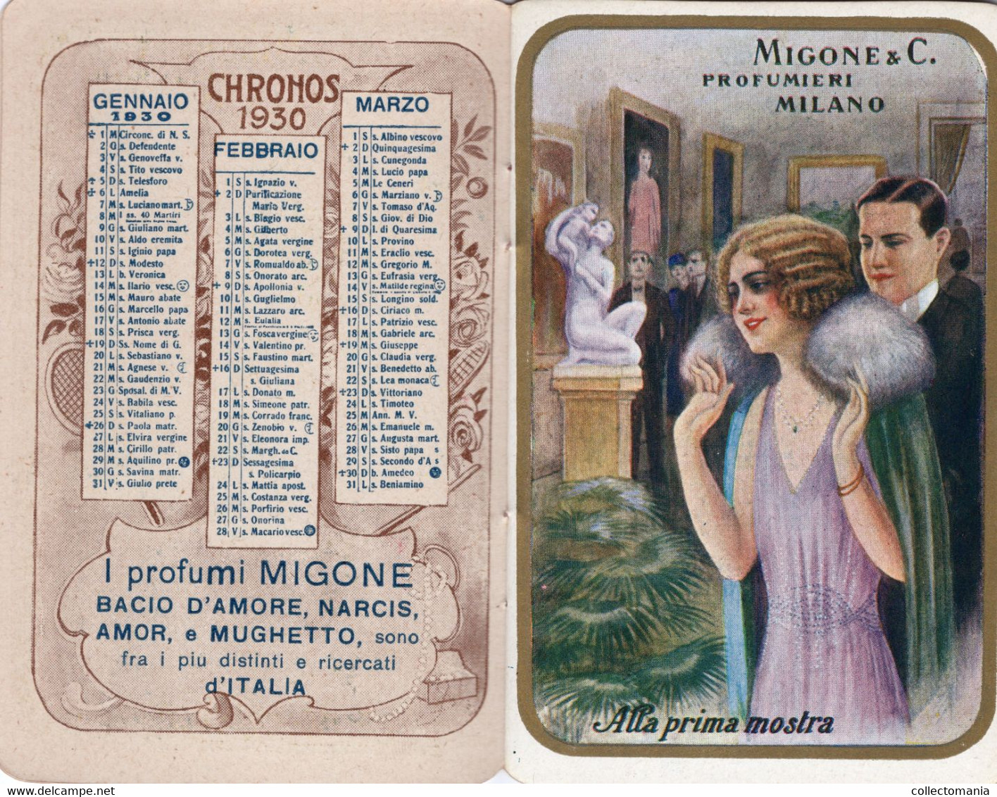 1 Carnet Booklet  PARFUM  Profumo Migone  1930 SPORT Theater Horse Races Tennis Casino - Sin Clasificación