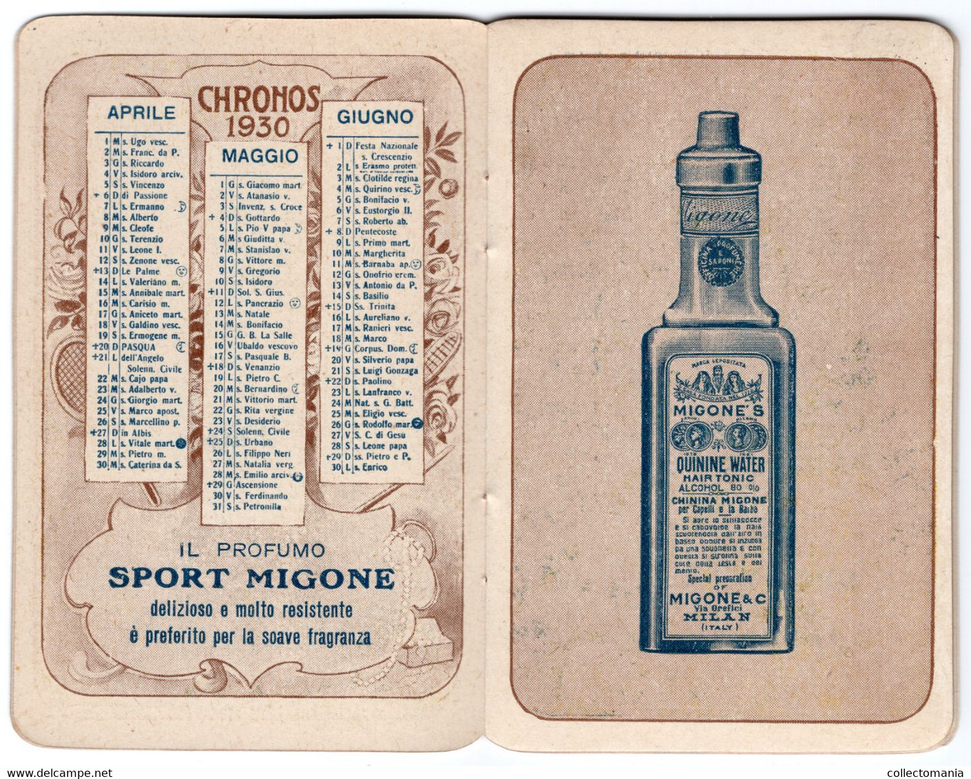 1 Carnet Booklet  PARFUM  Profumo Migone  1930 SPORT Theater Horse Races Tennis Casino - Non Classificati