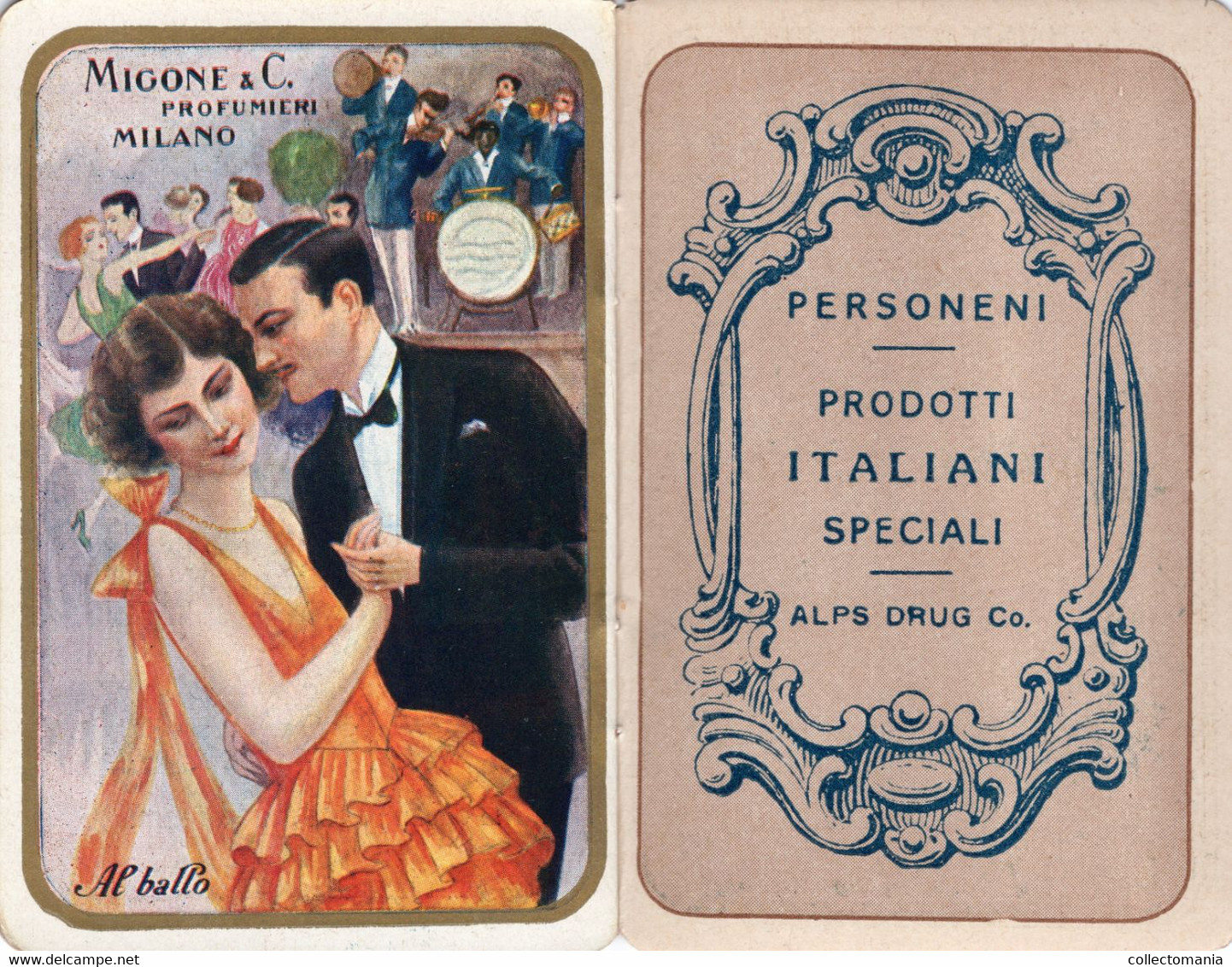 1 Carnet Booklet  PARFUM  Profumo Migone  1930 SPORT Theater Horse races Tennis Casino
