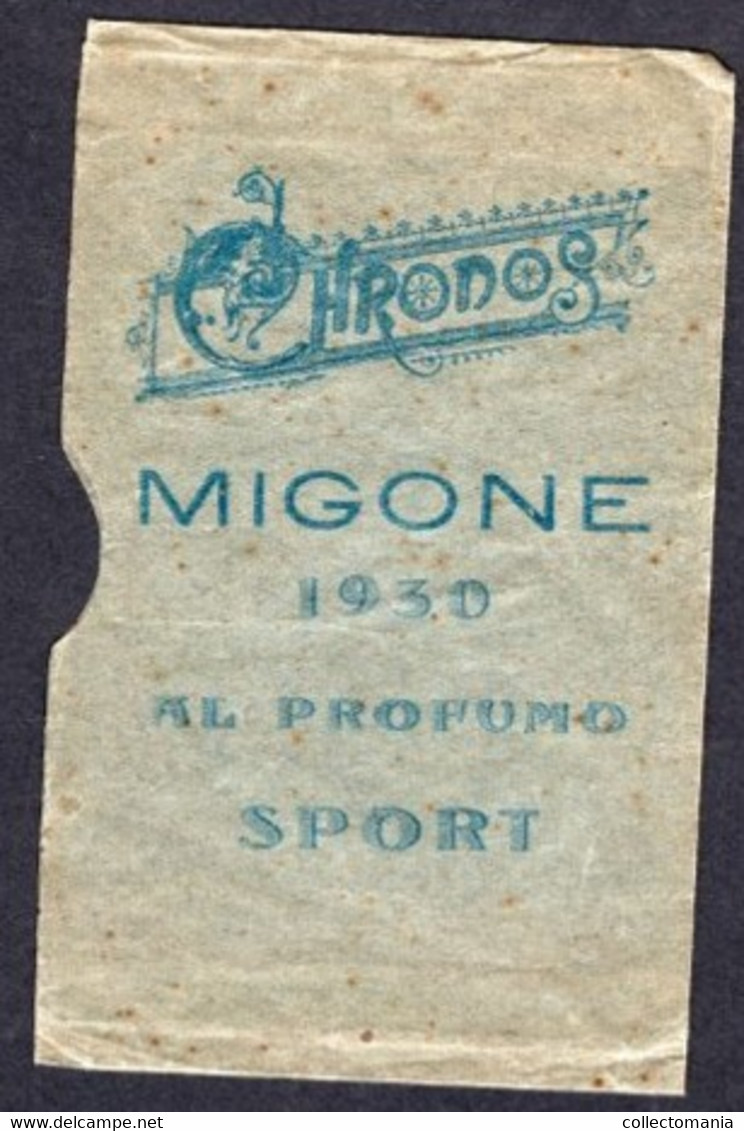 1 Carnet Booklet  PARFUM  Profumo Migone  1930 SPORT Theater Horse races Tennis Casino