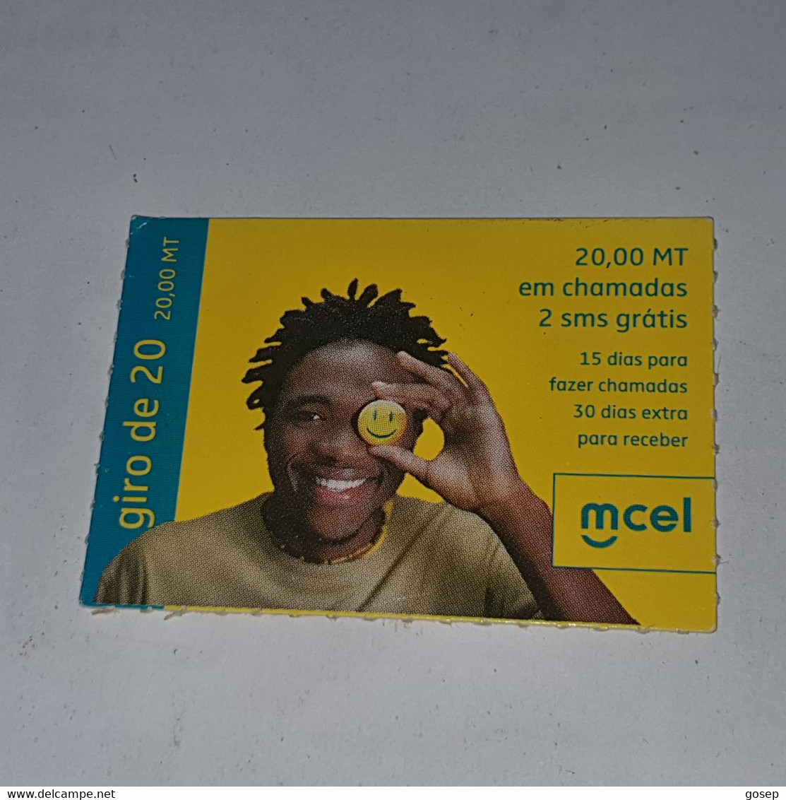 Mozambique-(MZ-MCE-REC-0005/1)-(12)-Giro De 20-(52726152415711)-(18/12/2010)-used Card - Mozambico