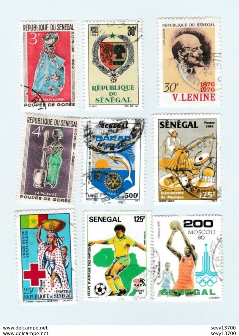 Sénégal - Lot De 56 Timbres - Senegal (1960-...)