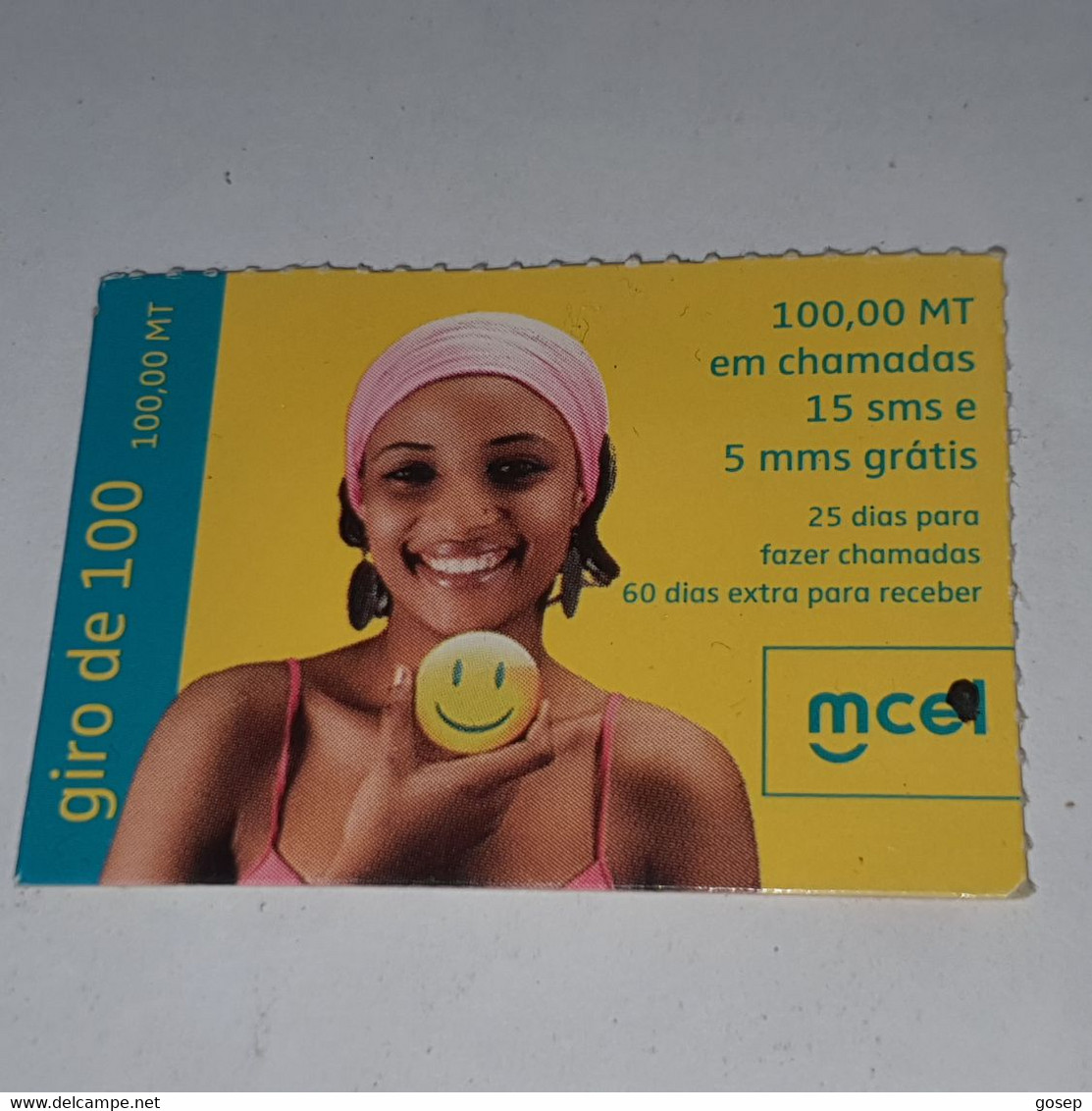 Mozambique-(MZ-MCE-REC-0007A)-(14)-Giro De 100-(49540547920168)-(10/12/2010)-used Card - Mozambico