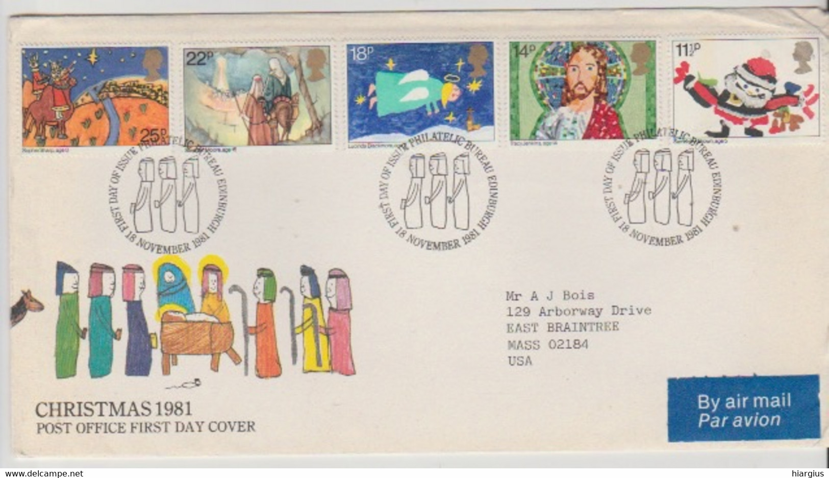 GREAT BRITAIN-"CHRISTMAS 1981" - ....-1951 Pre Elizabeth II