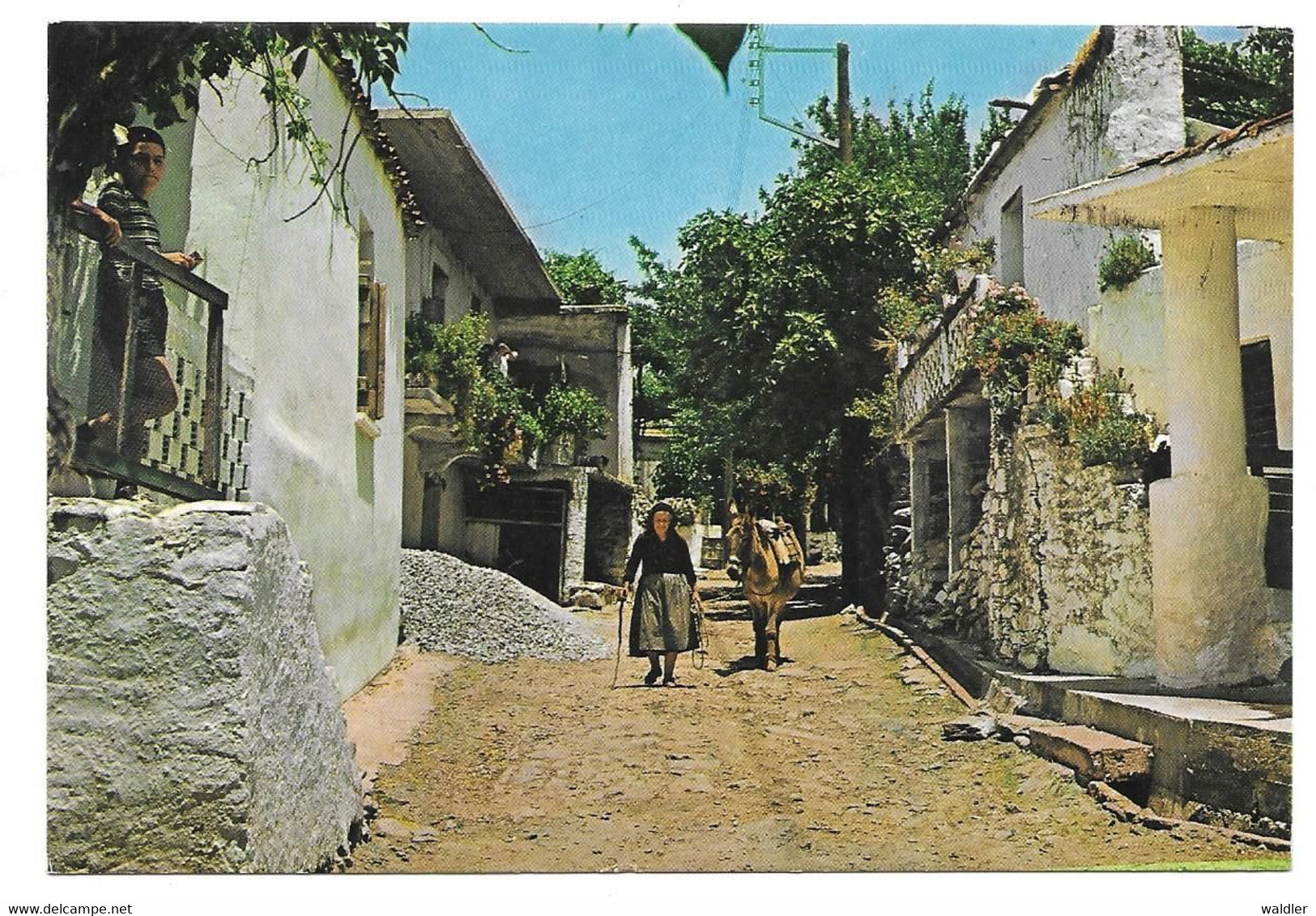 KRETA - CHANIA  --  CHANIA - CHANEA, A VILLAGE LANE 1984 - Grecia