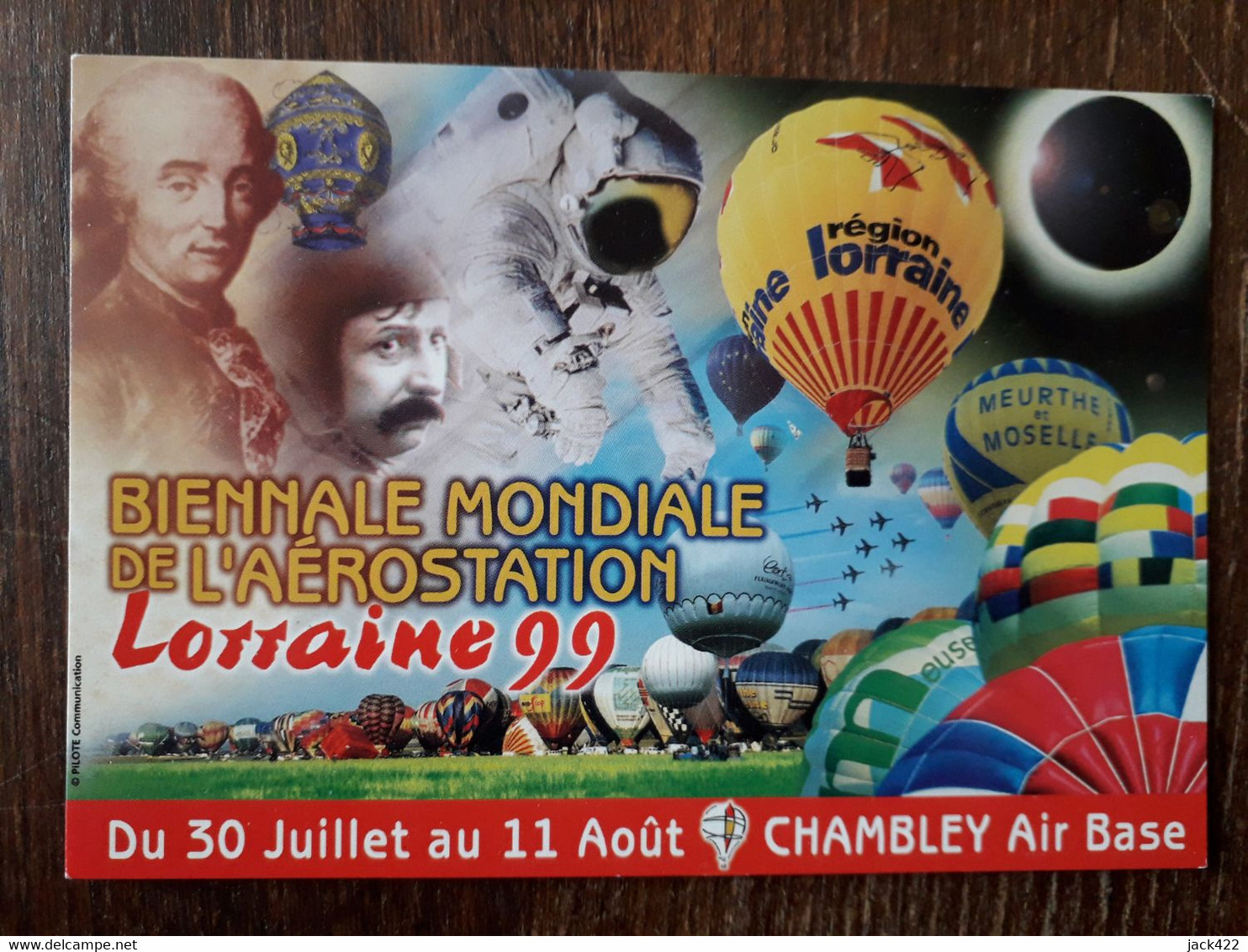 L34/732 Chambley Air Base - Biennale Mondiale De L'Aérostation . 1999 - Chambley Bussieres