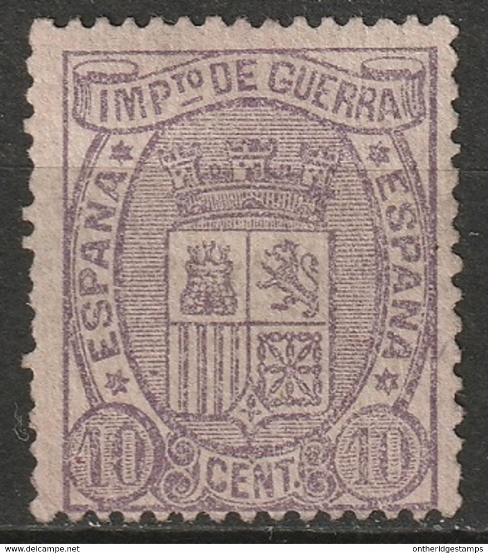 Spain 1875 Sc MR4 Ed 155 War Tax MNG - Oorlogstaks