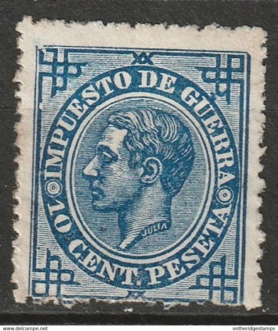 Spain 1876 Sc MR6 Ed 184 MH* Disturbed Gum - Oorlogstaks