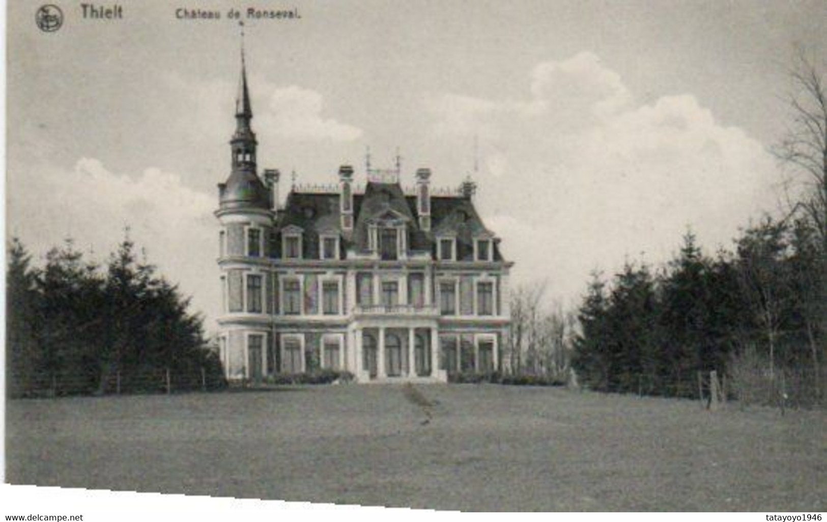 THIELT  Chateau De Ronseval Voyagé Plus De Timbre - Tielt