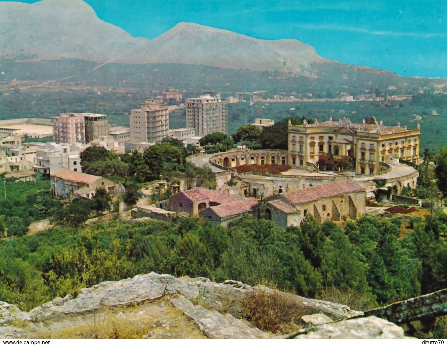 Bagheria - Palermo - Panorama - Villa Palagiano - Formato Grande Non Viaggiata – FE190 - Bagheria