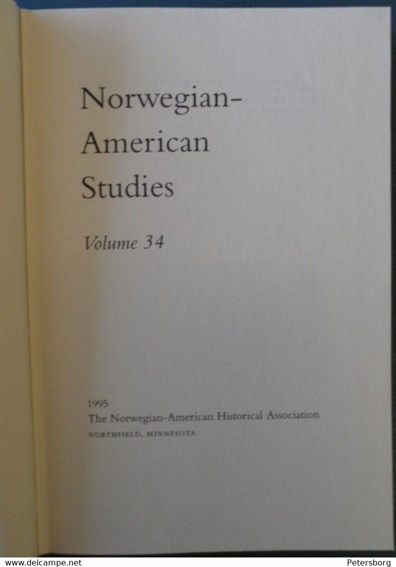 Norwegian-Amerikan Studies, Volume 34 - Sonstige & Ohne Zuordnung