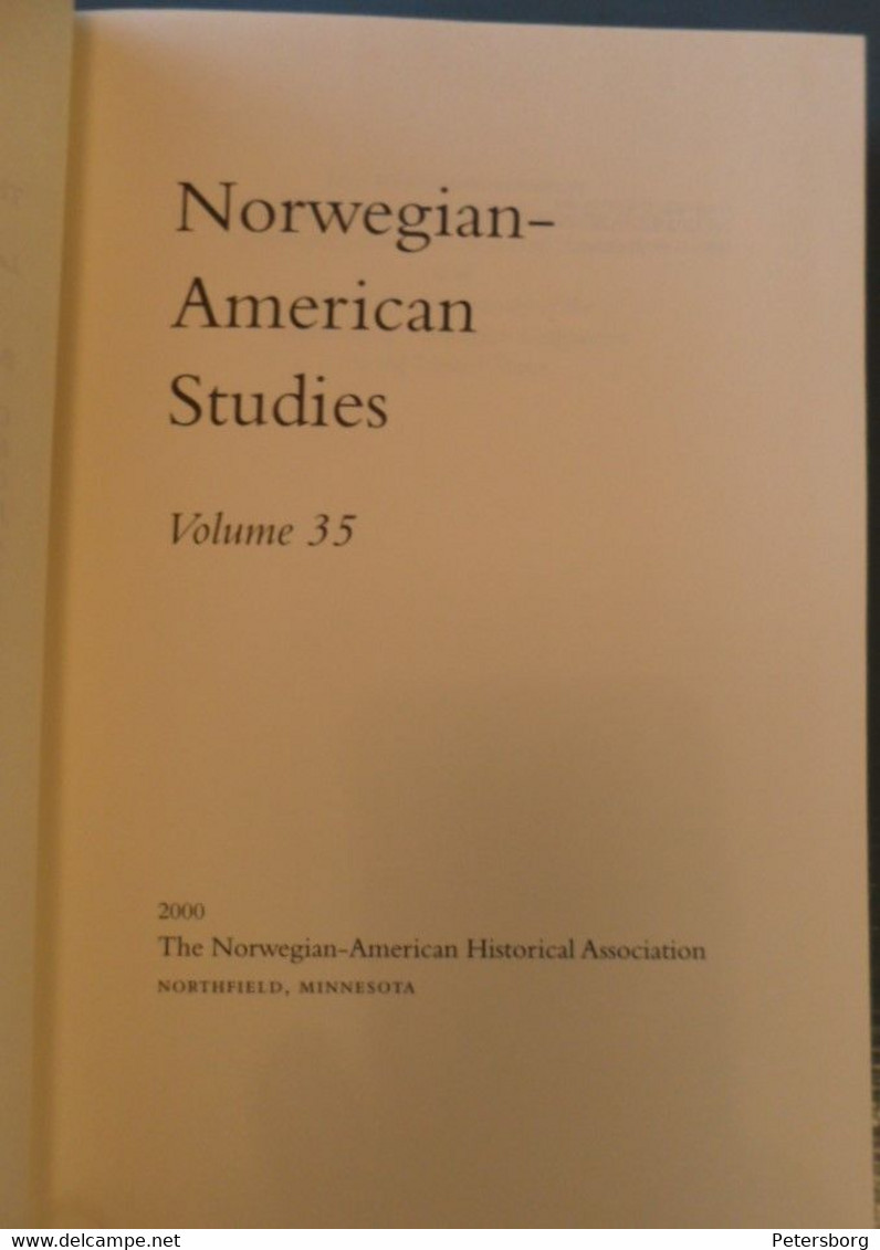 Norwegian-Amerikan Studies, Volume 35 - Autres & Non Classés