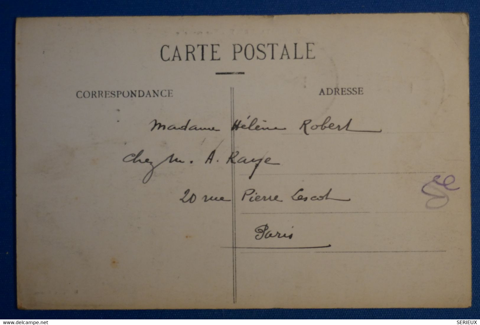 O6 MAROC  BELLE CARTE 1915 PETIT BUREAU TAOURIRT POUR  PARIS FRANCE + SURCHARGE SUR PAIRE DE T.P+ AFFRANCH .PLAISANT - Brieven En Documenten