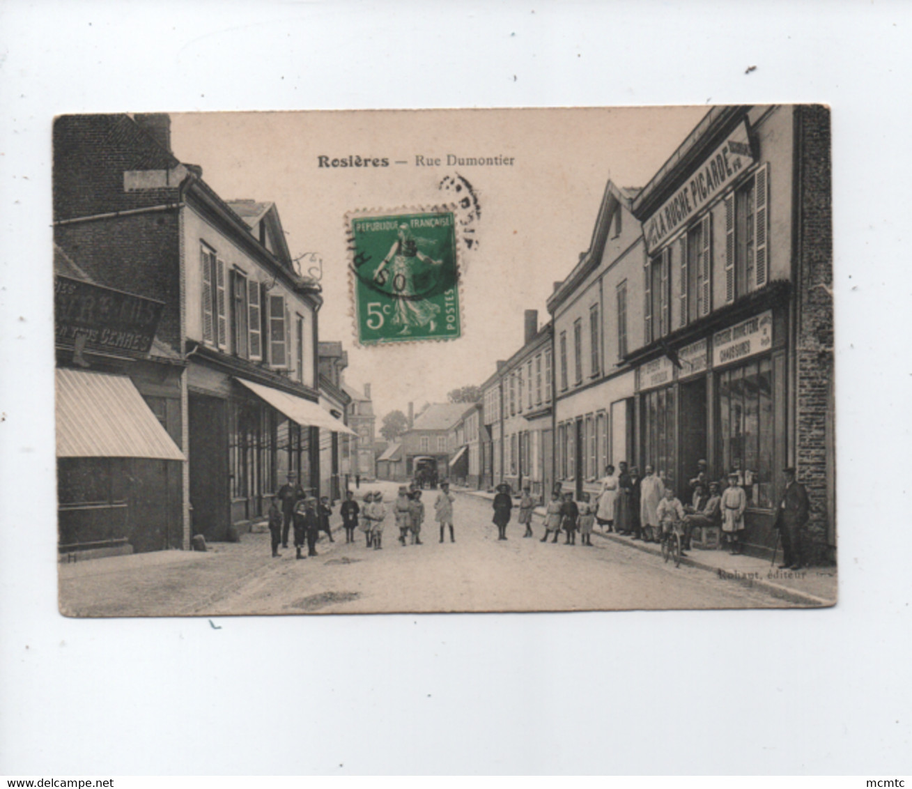 CPA -  Rosières - Rue Dumontier - Rosieres En Santerre