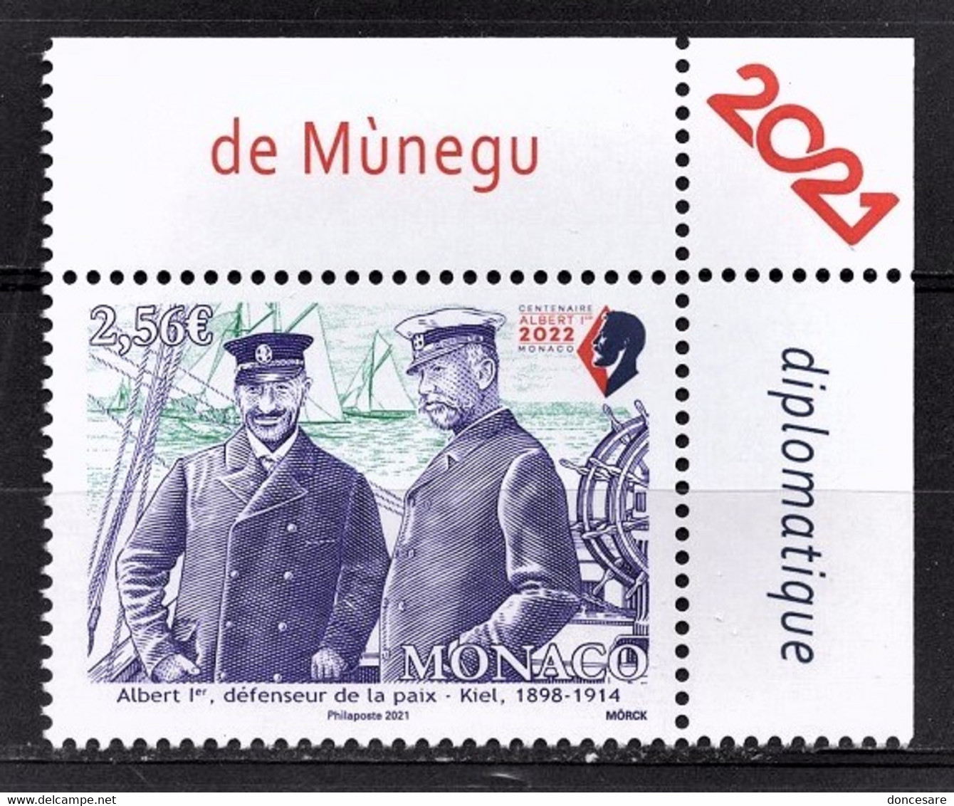 MONACO 2021 - LES RÉGATES DE KIEL - Y.T. N° 3269 /   NEUF ** - Unused Stamps