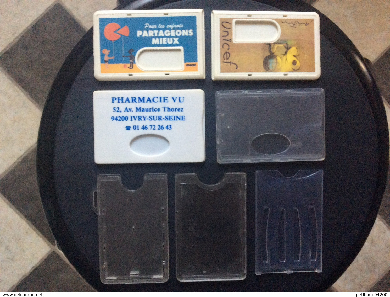 6 PORTE-BADGES/PORTE-CARTES  *Unicef Bnp *Pharmacie Vu *Divers - Zubehör