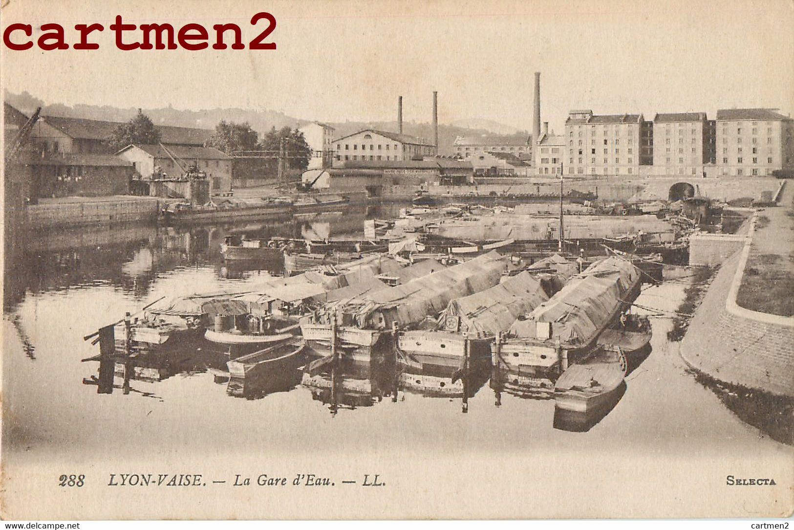 LYON VAISE LA GARE D'EAU DE VAISE PENICHE 69009 RHONE - Lyon 9