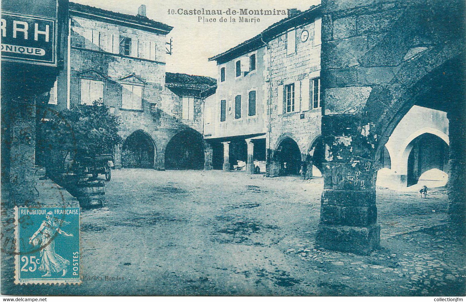 / CPA FRANCE 81 "Castelnau De Montmirail, Place De La Mairie" - Castelnau De Montmirail