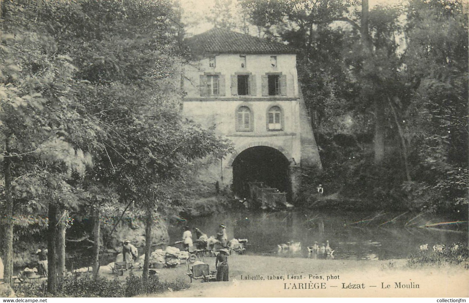 / CPA FRANCE 09 "Lezat, Le Moulin" - Lezat Sur Leze