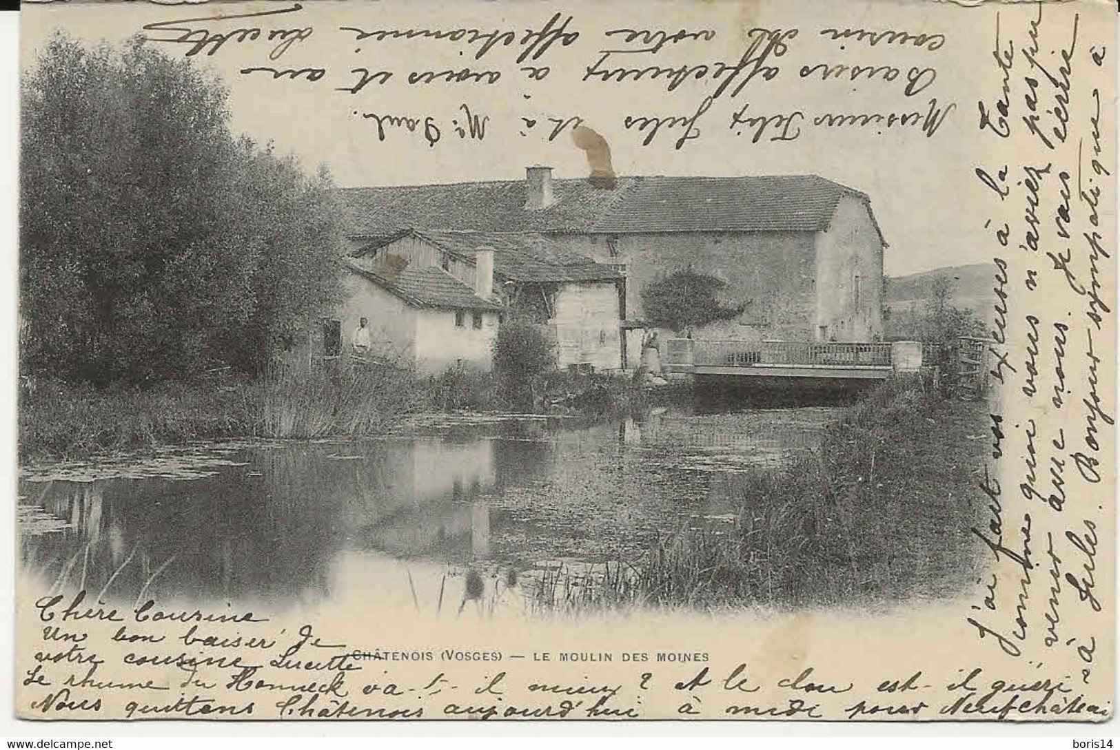 88- 80108   -  CHÂTENOIS    -  Le Moulin Des Moines  1902 - Chatenois
