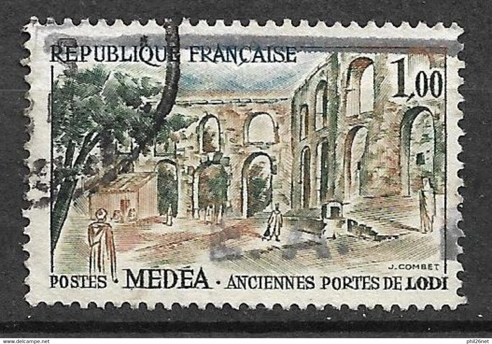 Algérie  N° 358  Surcharge à Cheval EA Tlemcen Type 15.2 Oblitéré      B/T B  Voir Scans - Used Stamps