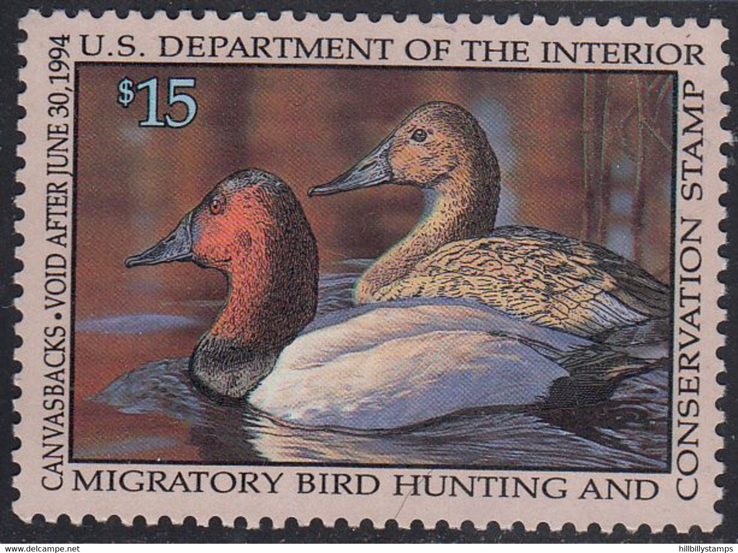UNITED STATES     SCOTT NO  RW60   MNH    YEAR  1993 - Duck Stamps