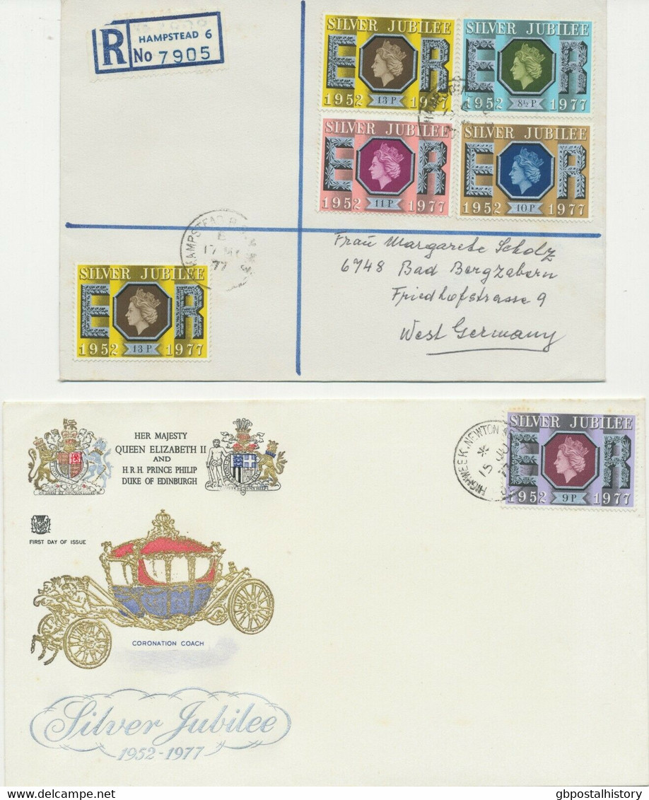 GB 1973/80 Royalty 5 Different Superb Used FDC‘s W FDI‘s Of SUNDERLAND CO.DURHAM, SALISBURY, HAMPSTEAD (NO FDC R-Cover) - 1971-1980 Decimale  Uitgaven