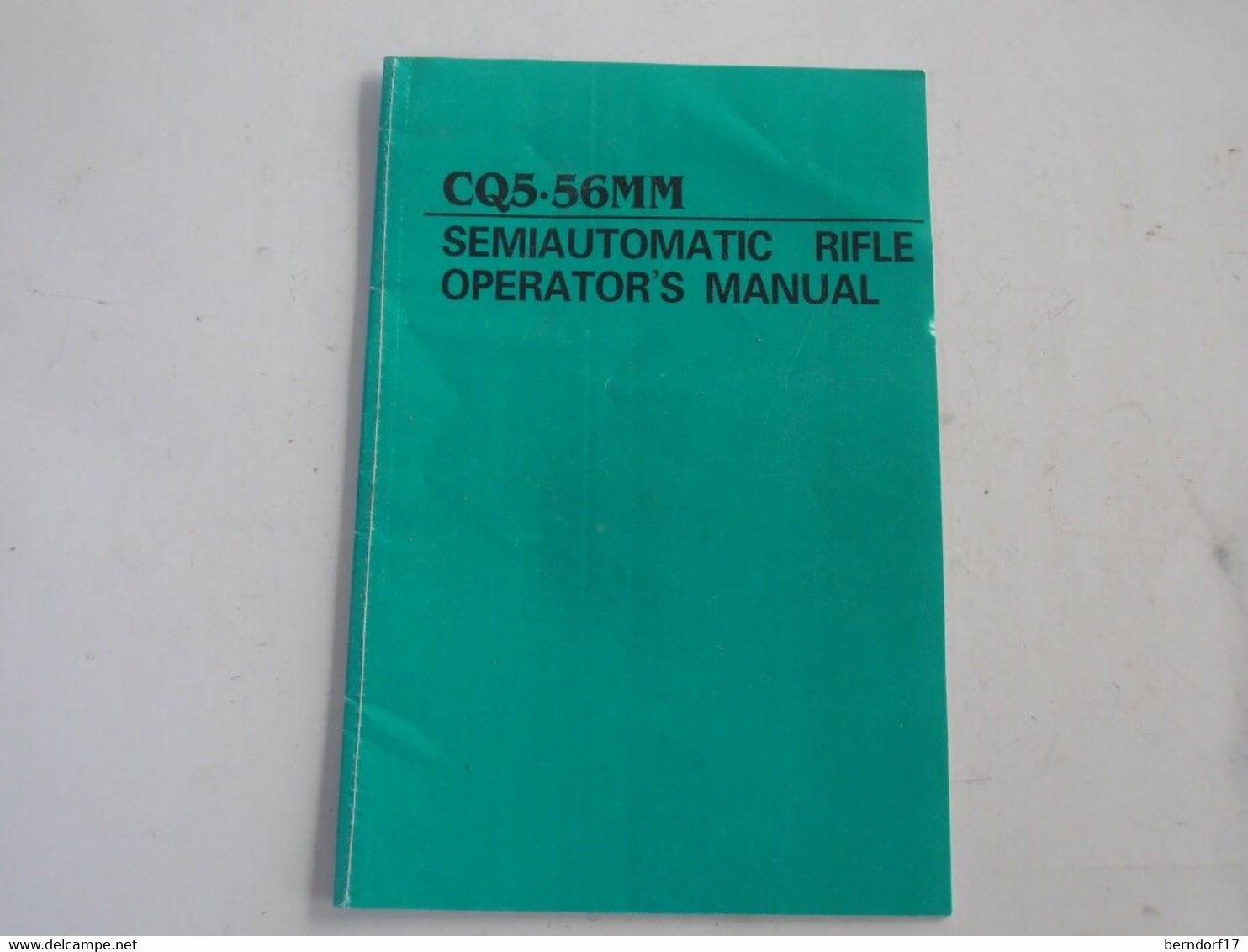 CQ 5.56 SEMIAUTOMATIC RIFLE - OPERATOR'S MANUAL - Engels