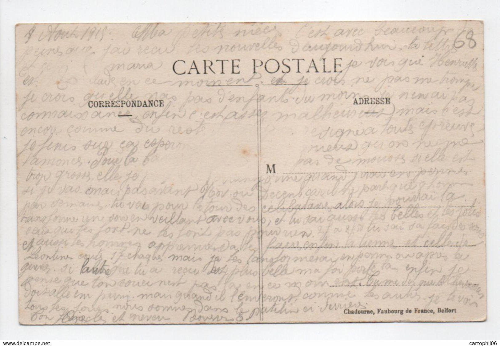 - CPA ASPACH-LE-HAUT (68) - Place De L'Eglise 1915 - Edition Chadourne 901 - - Other & Unclassified