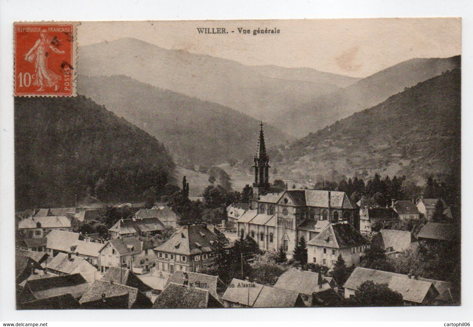 - CPA WILLER (68) - Vue Générale 1917 - Edition Alsatia 107 - - Altri & Non Classificati